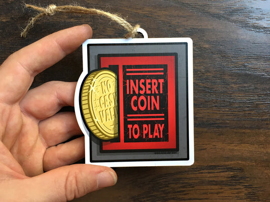 Arcade Coin Slot Christmas Ornament