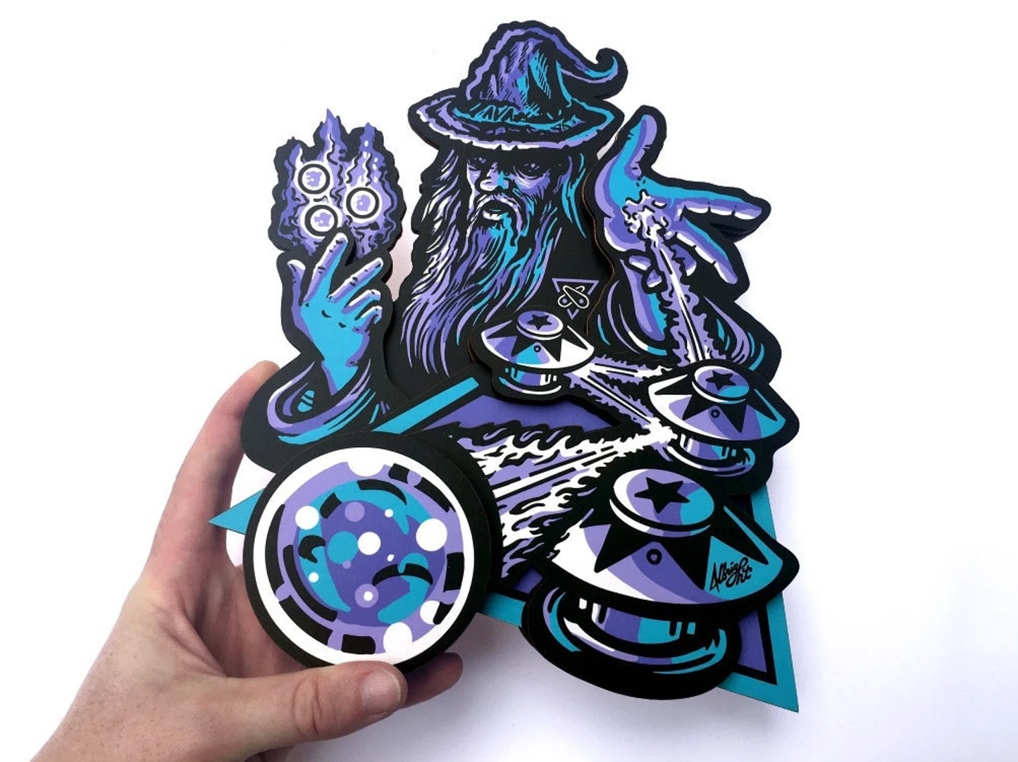 Pinball Wizard Woodcut Wall Art