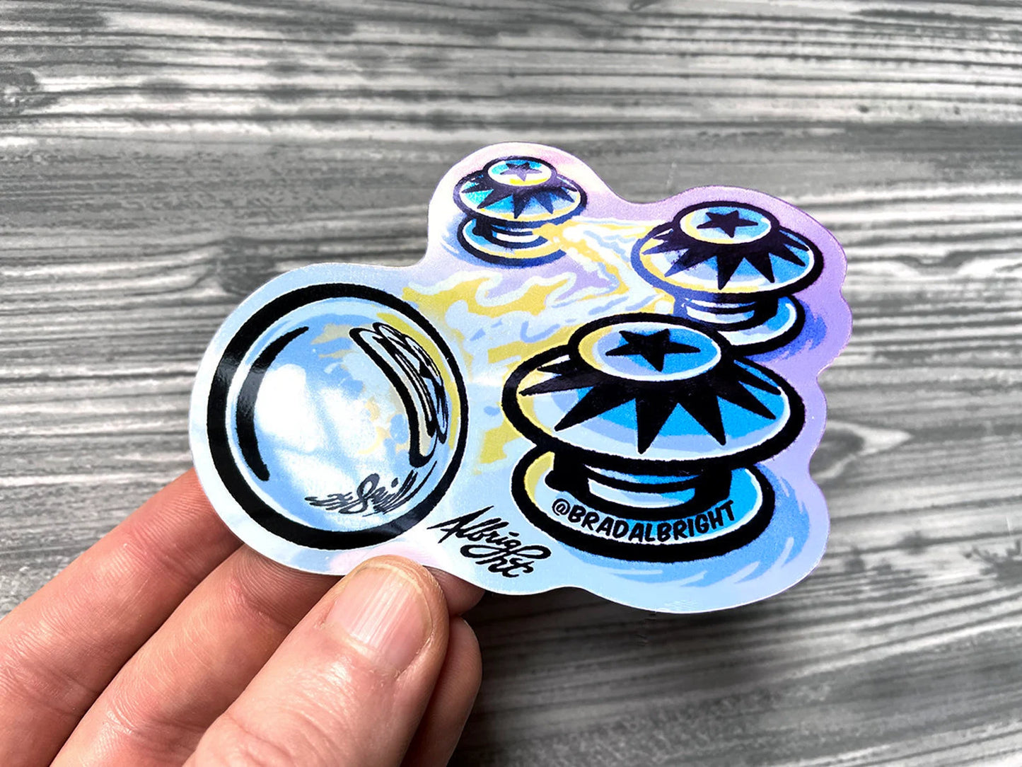 Pop Bumpers Metallic Stickers & Magnets