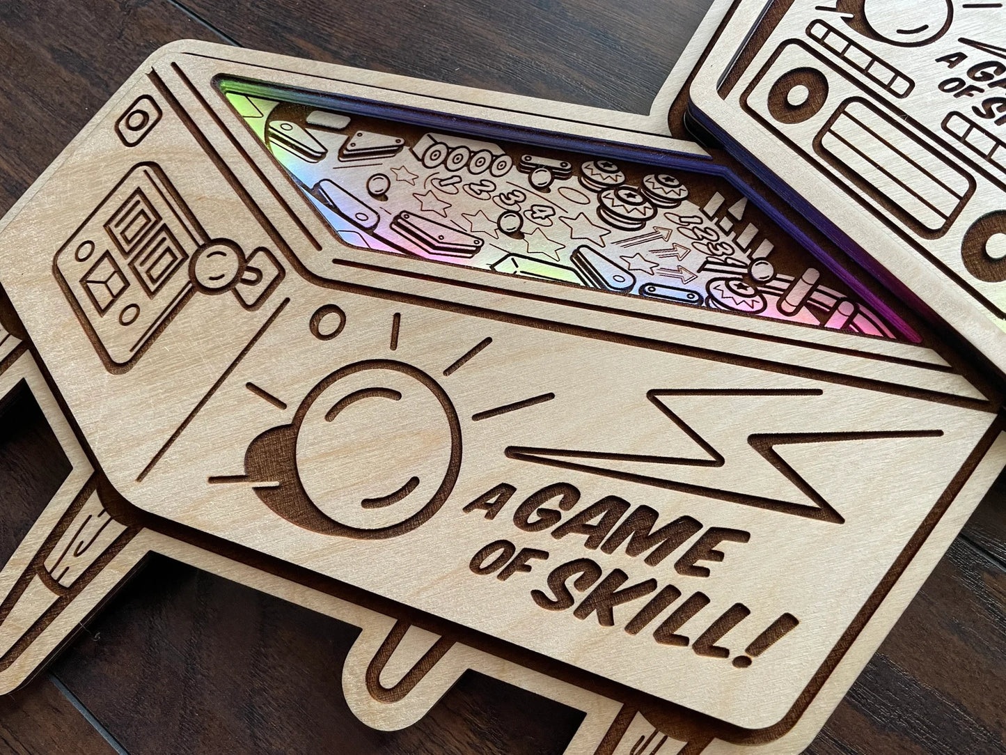 A Game of Skill - Retro Pinball Light Up Wall Art