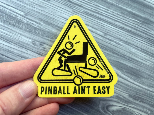 Pinball Ain't Easy Stickers & Magnets