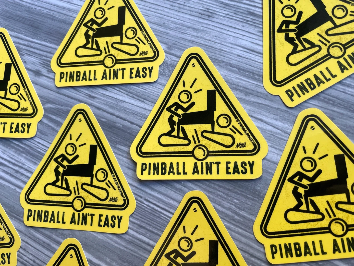 Pinball Ain't Easy Stickers & Magnets