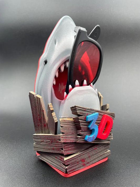 *JAWS Pinball Mod - "The Shark Eats The Glasses!" 3D Glasses Holder