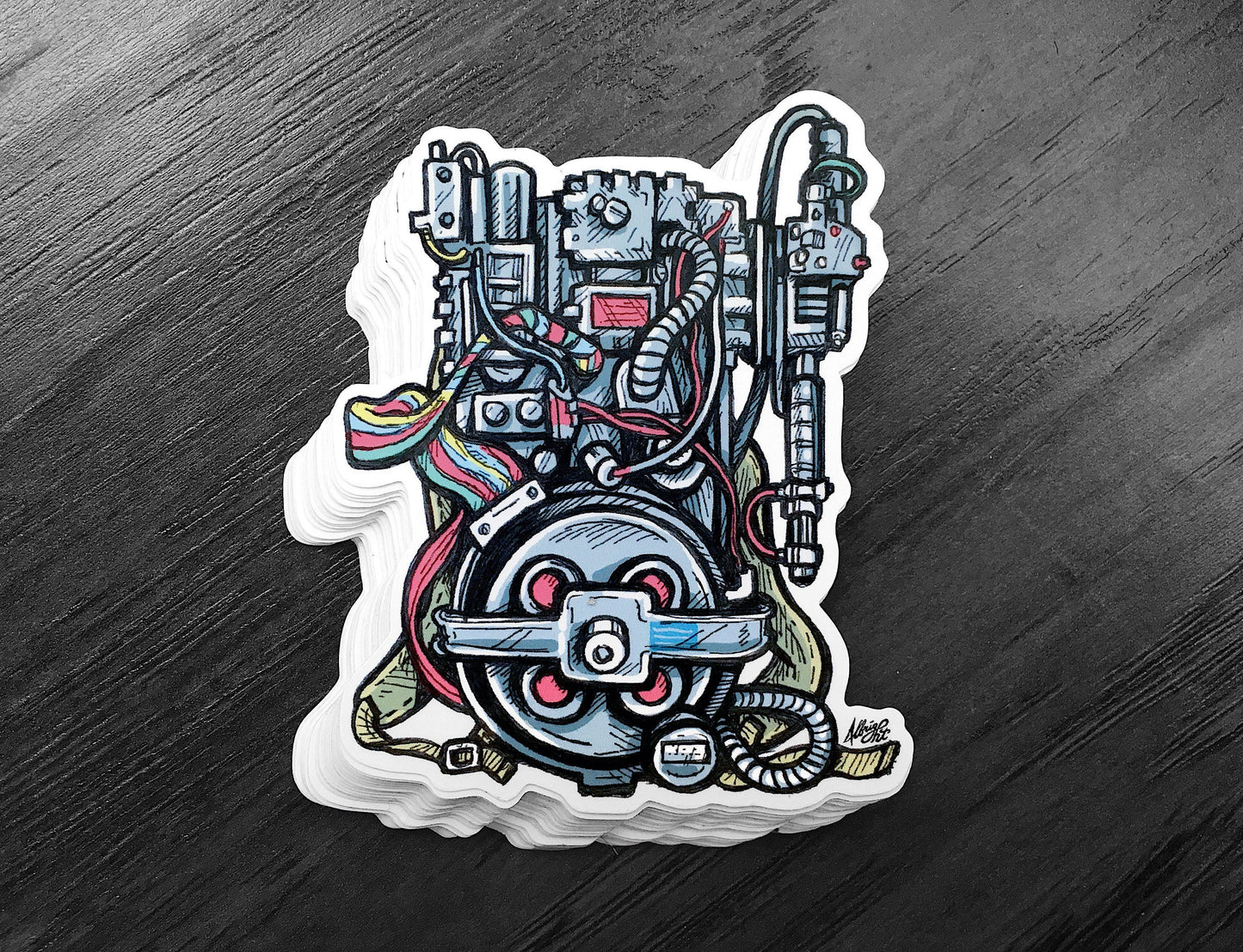 Proton Pack -Ghostbusters Sticker Decal