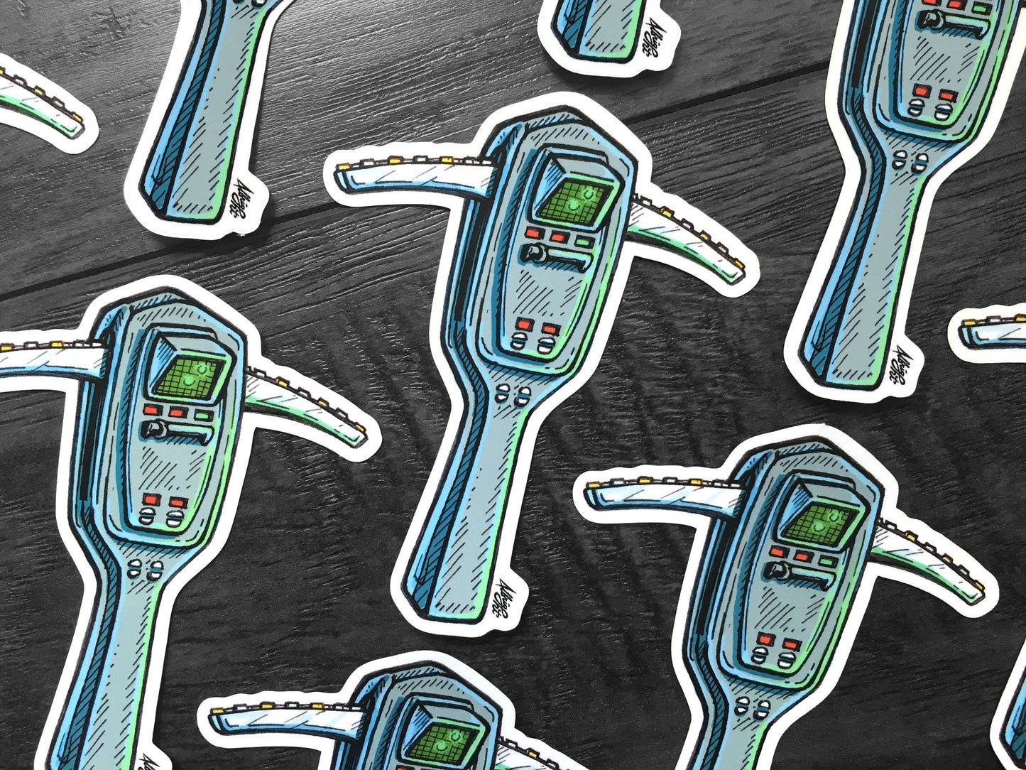 Ghostbuster PKE Meter - Sticker Decal – Albright Illustration