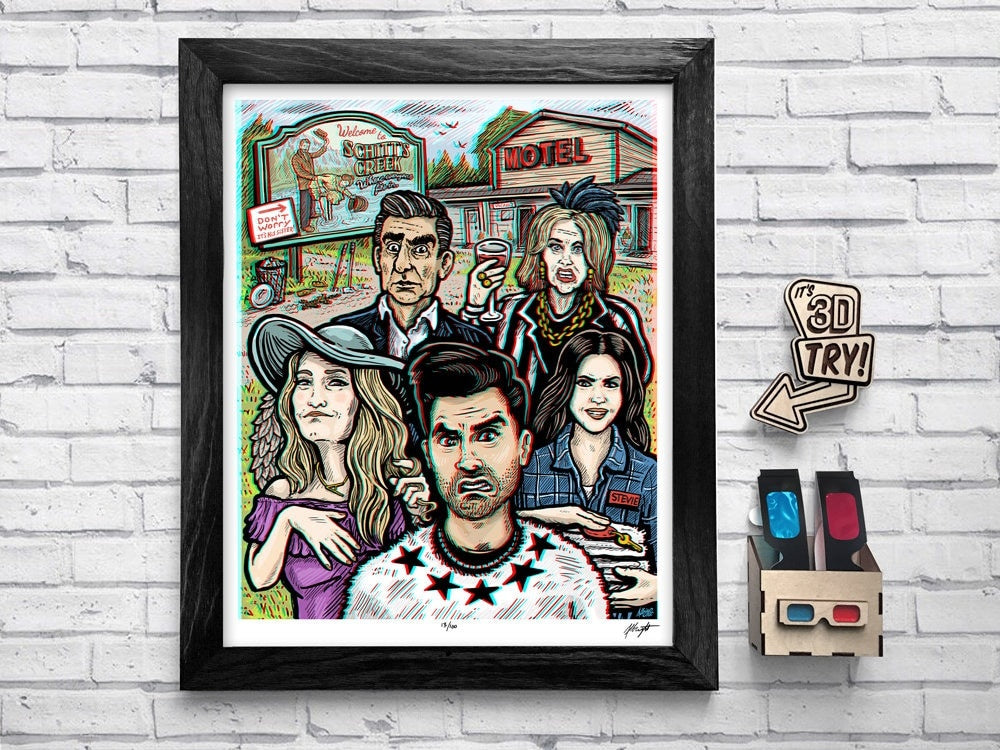 Welcome to Schitt's Creek - Limited Edition Illustrated Poster - Signed by the Artist