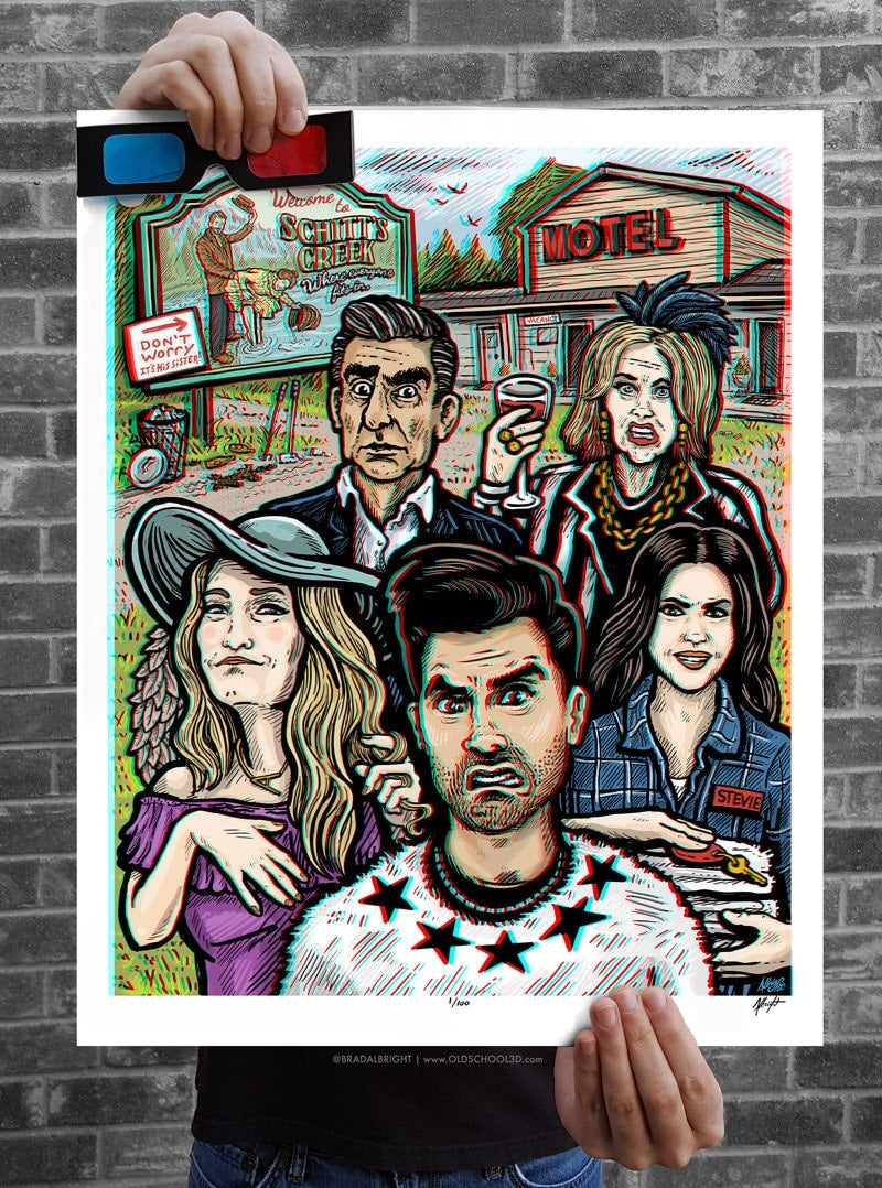 Welcome to Schitt's Creek - Limited Edition Illustrated Poster - Signed by the Artist