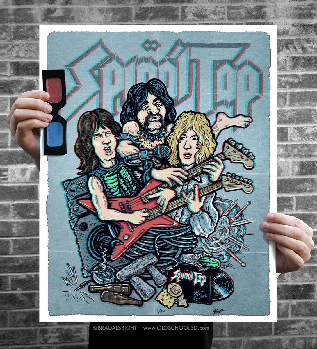 This One Goes To 11 - Spinal Tap Inspired 3D Poster Art - Numbered Edition