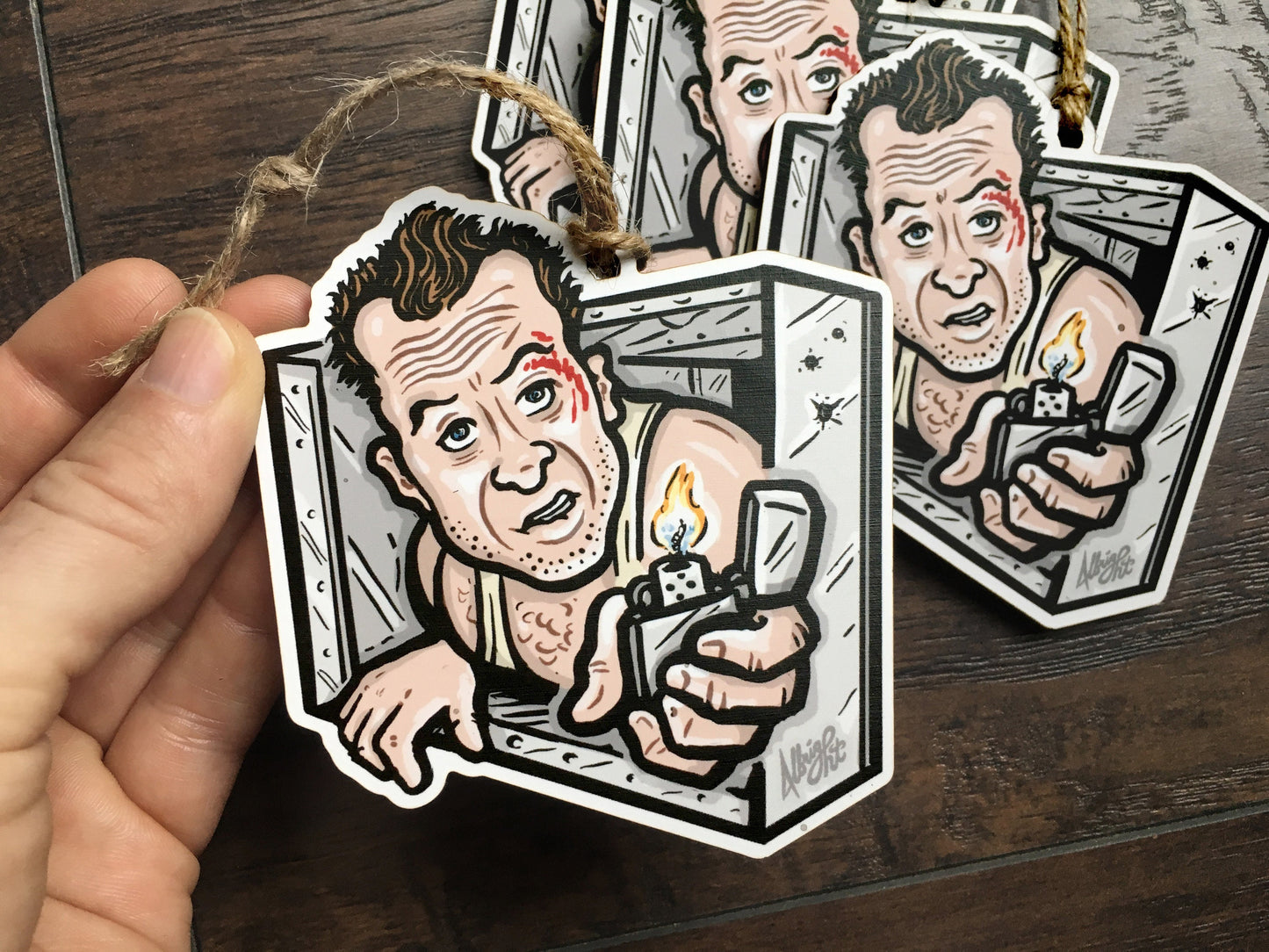 Yippee Kiy-Air Vent John McClane Die Hard Christmas Ornament