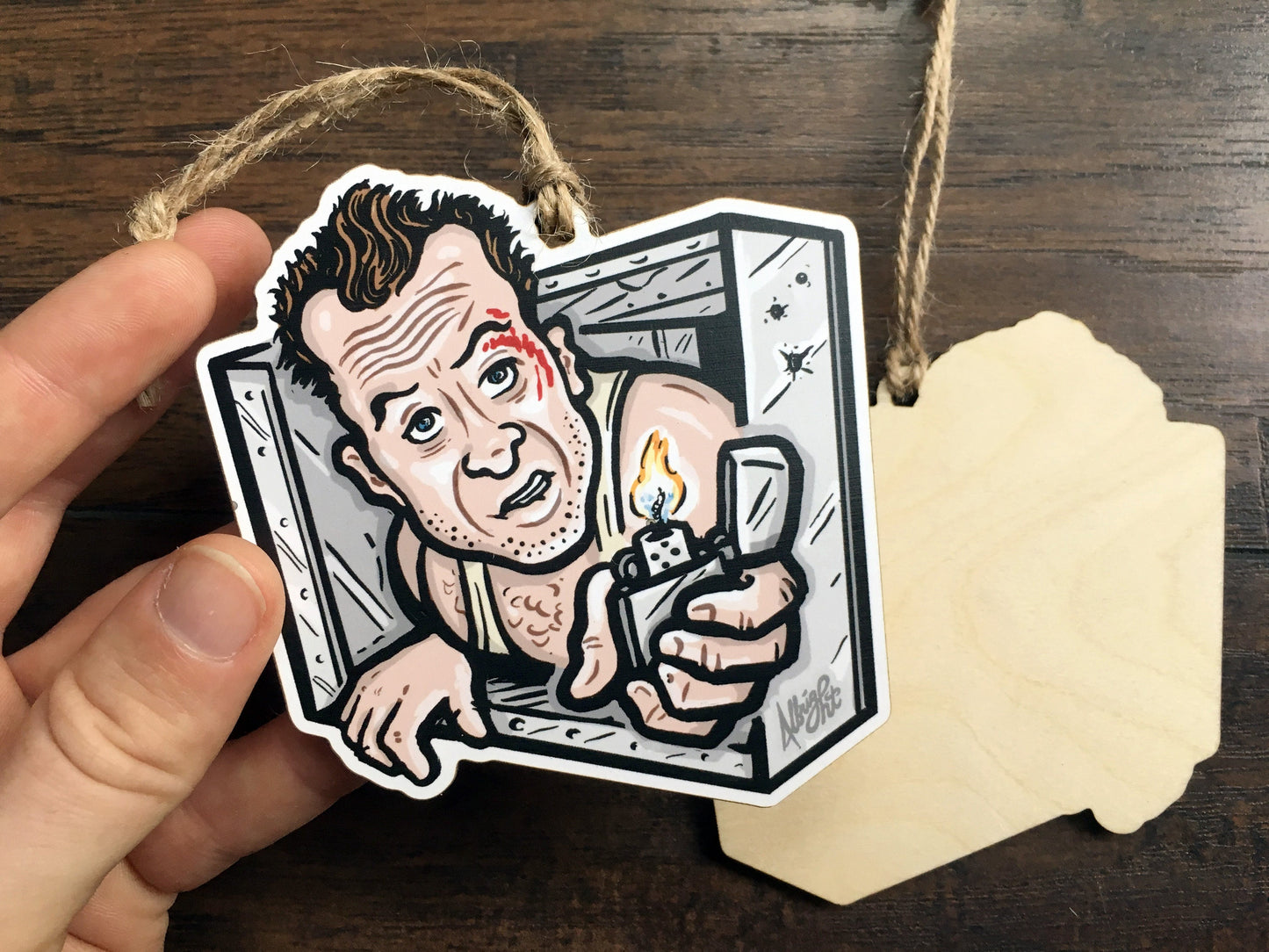 Yippee Kiy-Air Vent John McClane Die Hard Christmas Ornament