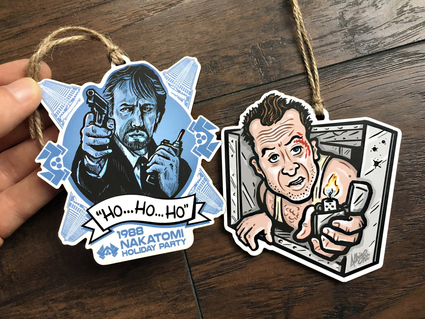 Yippee Kiy-Air Vent John McClane Die Hard Christmas Ornament