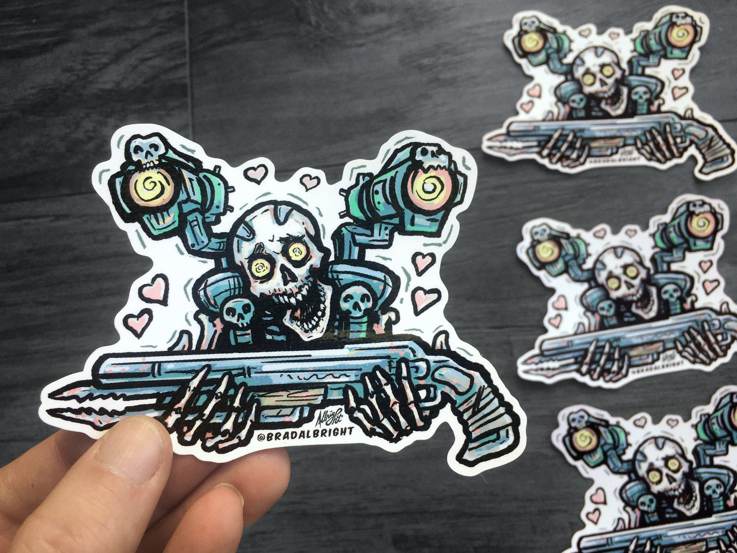 Revenant Super Shotgun -  Sticker Decal - Doom Eternal Revenant - FREE Shipping