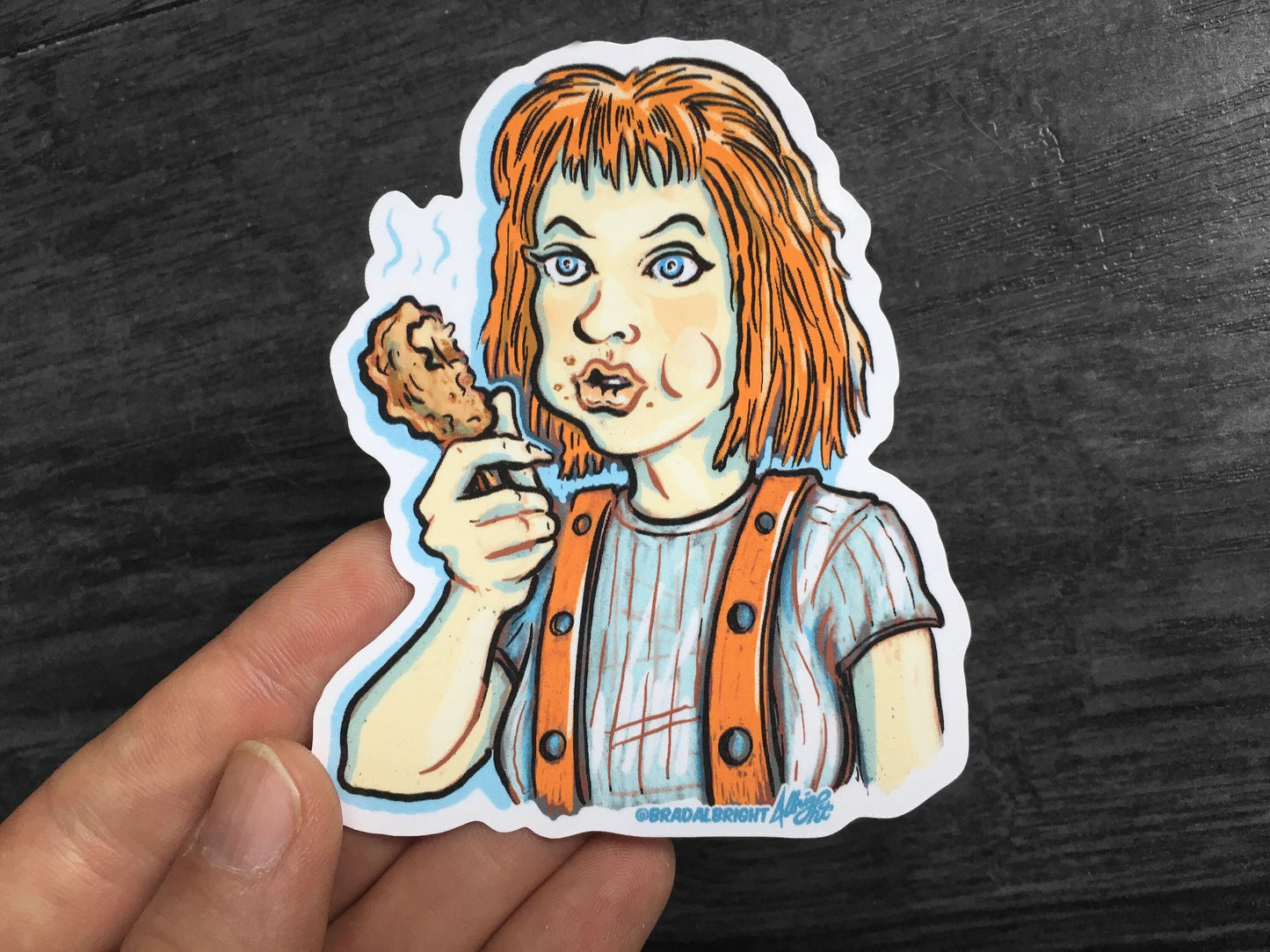 LeeLoo Chicken - Fifth Element Sticker Decal - FREE Shipping