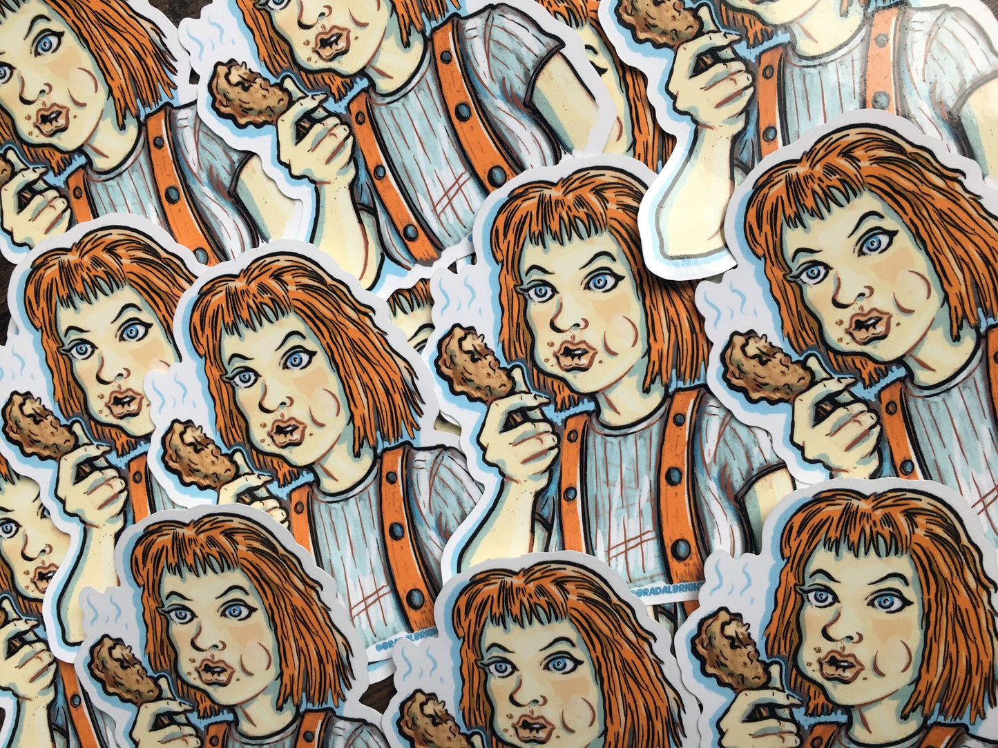 LeeLoo Chicken - Fifth Element Sticker Decal - FREE Shipping