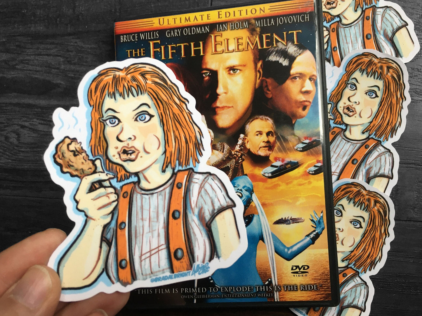 LeeLoo Chicken - Fifth Element Sticker Decal - FREE Shipping