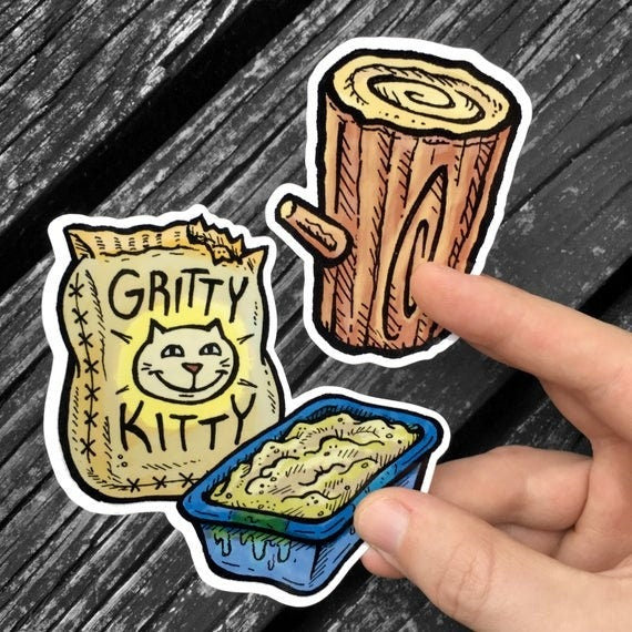 Space Madness Ren & Stimpy Stickers - Weatherproof Decals