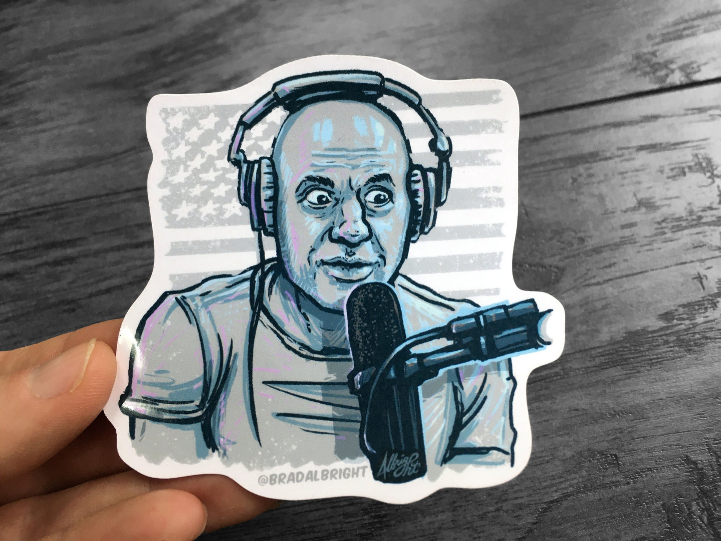 The Joe Rogan Stickersperience - Podcast Portrait Sticker Decal - FREE Shipping