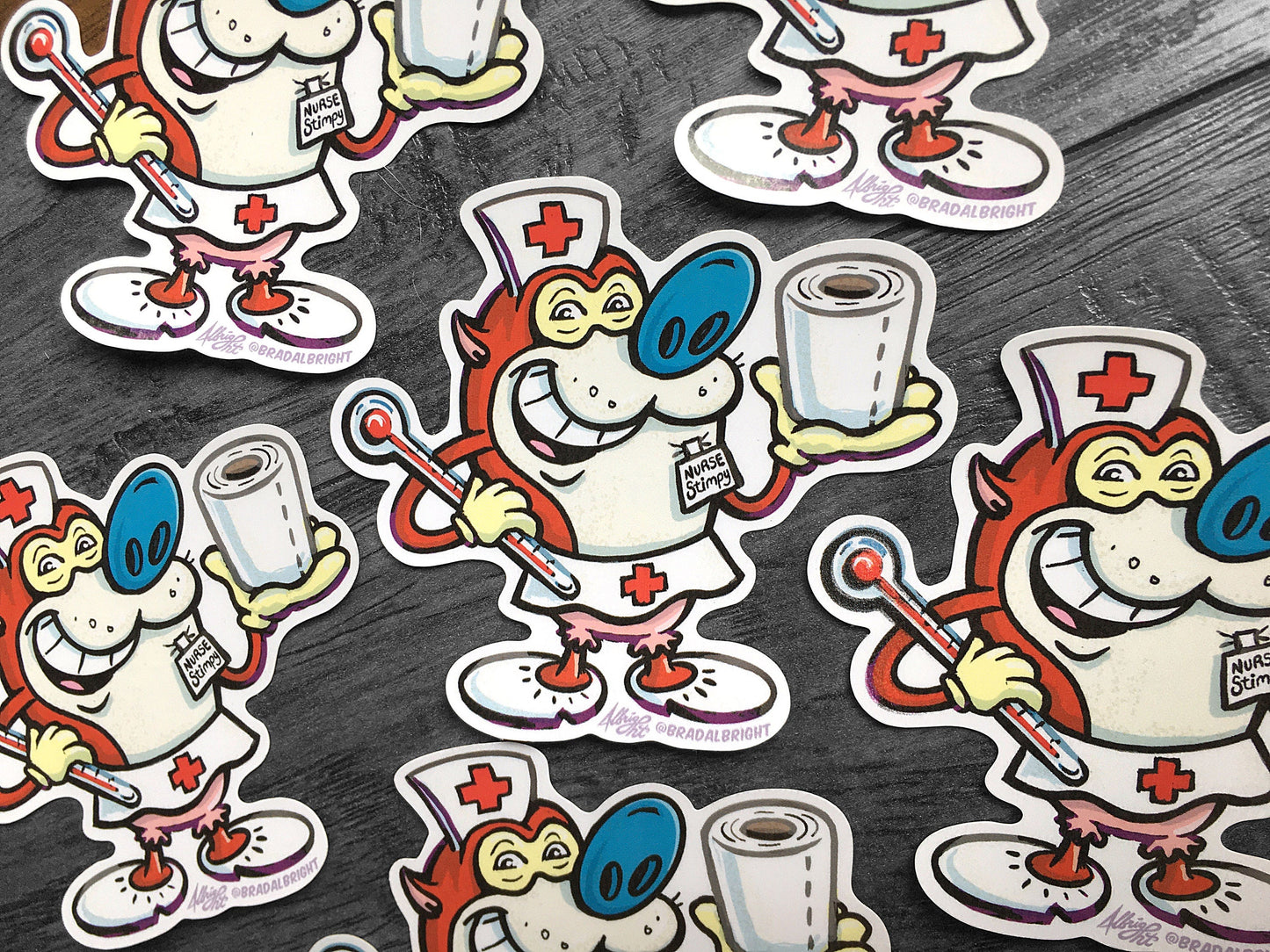 Nurse Stimpy Sticker - Weatherproof Decal - FREE US SHIPPING