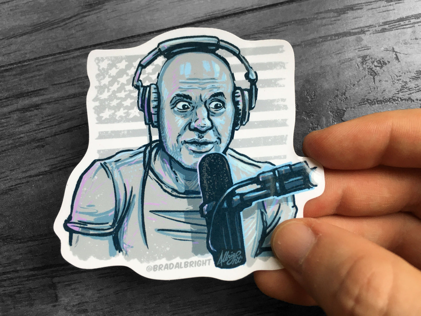 The Joe Rogan Stickersperience - Podcast Portrait Sticker Decal - FREE Shipping