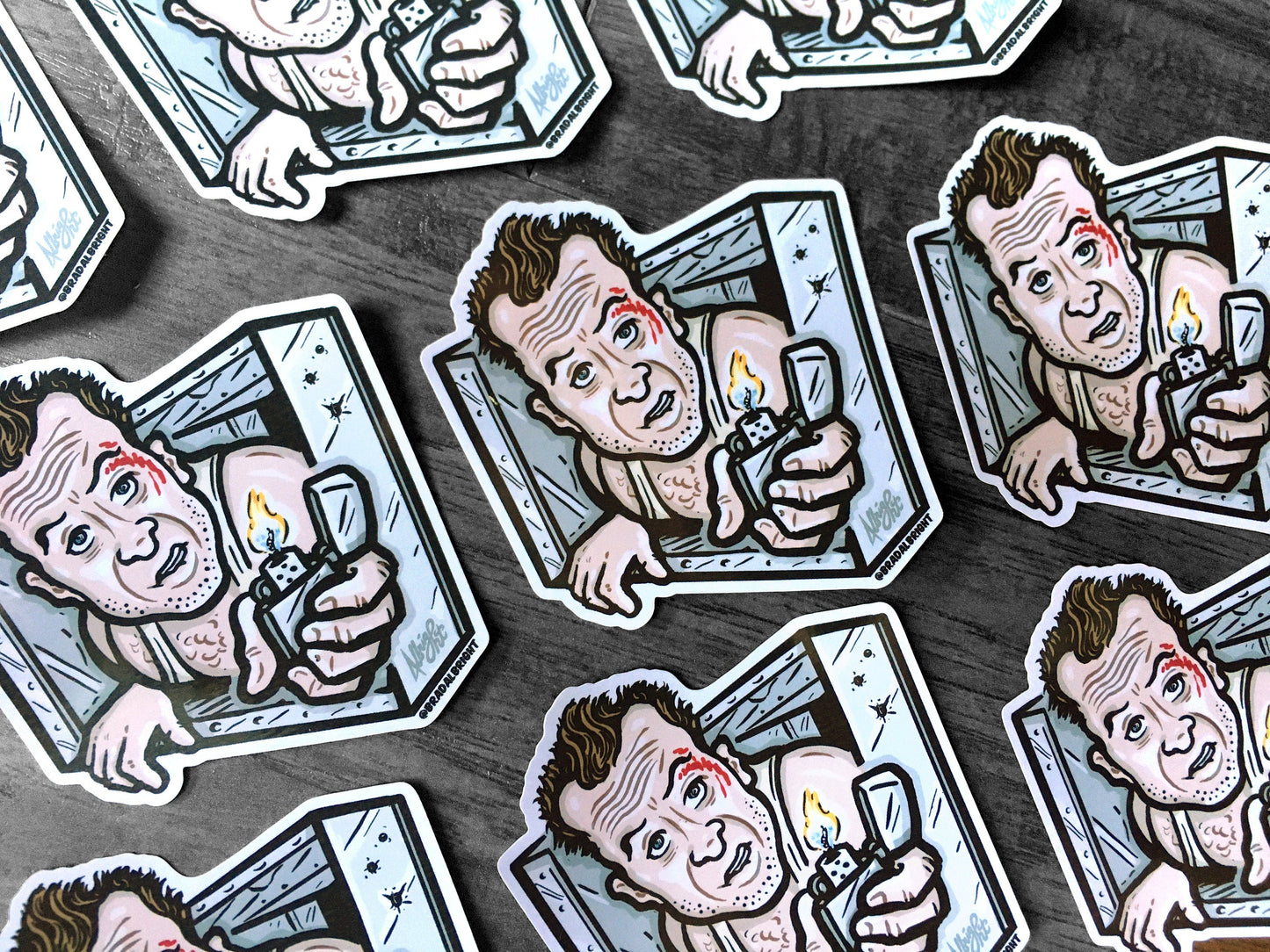 Yippee Kiy-Air Vent John McClane Die Hard - Sticker Decal