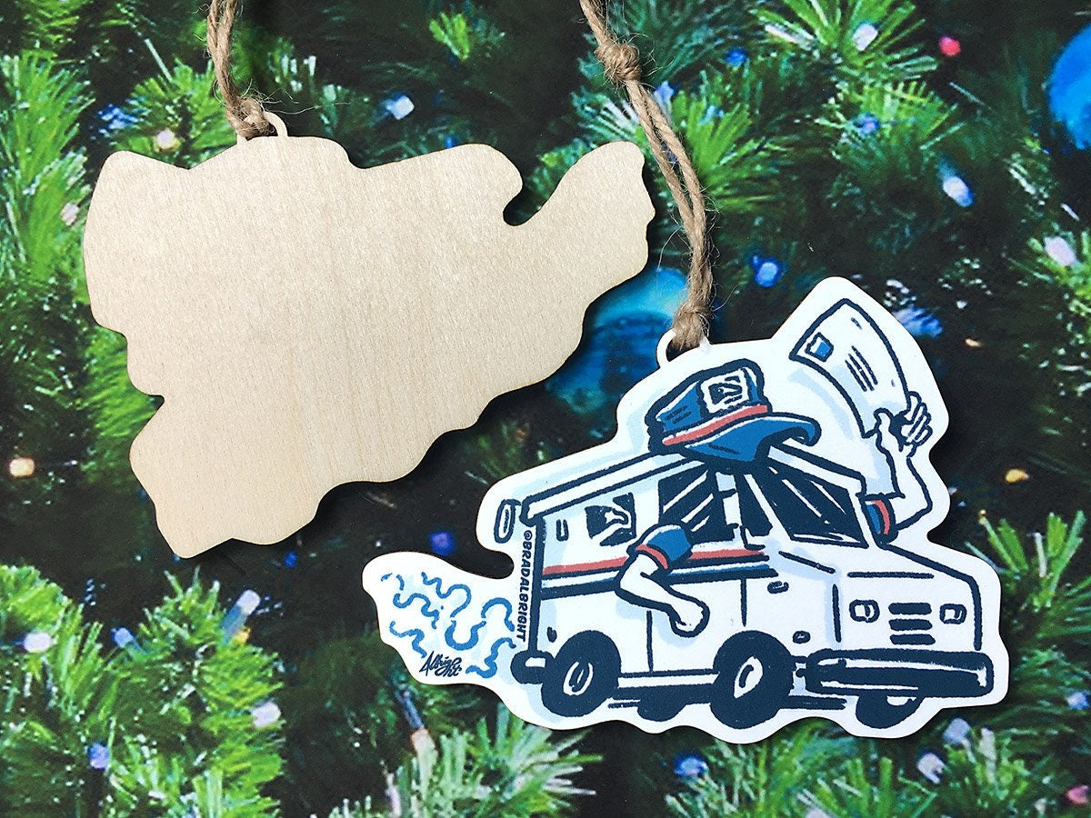 Postal Workers Forever! - Postal Truck Christmas Ornament