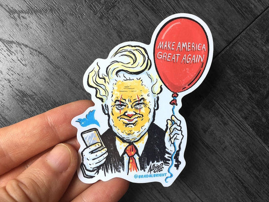 TrumPennywise - Evil Clown in Chief - Sticker Decal - FREE Shipping