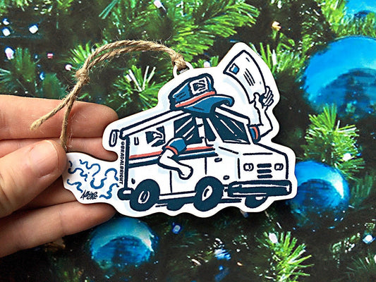 Postal Workers Forever! - Postal Truck Christmas Ornament