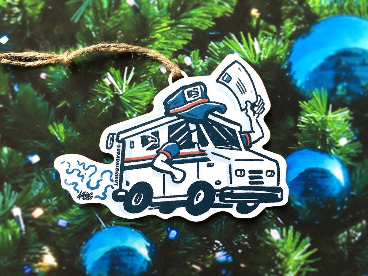 Postal Workers Forever! - Postal Truck Christmas Ornament