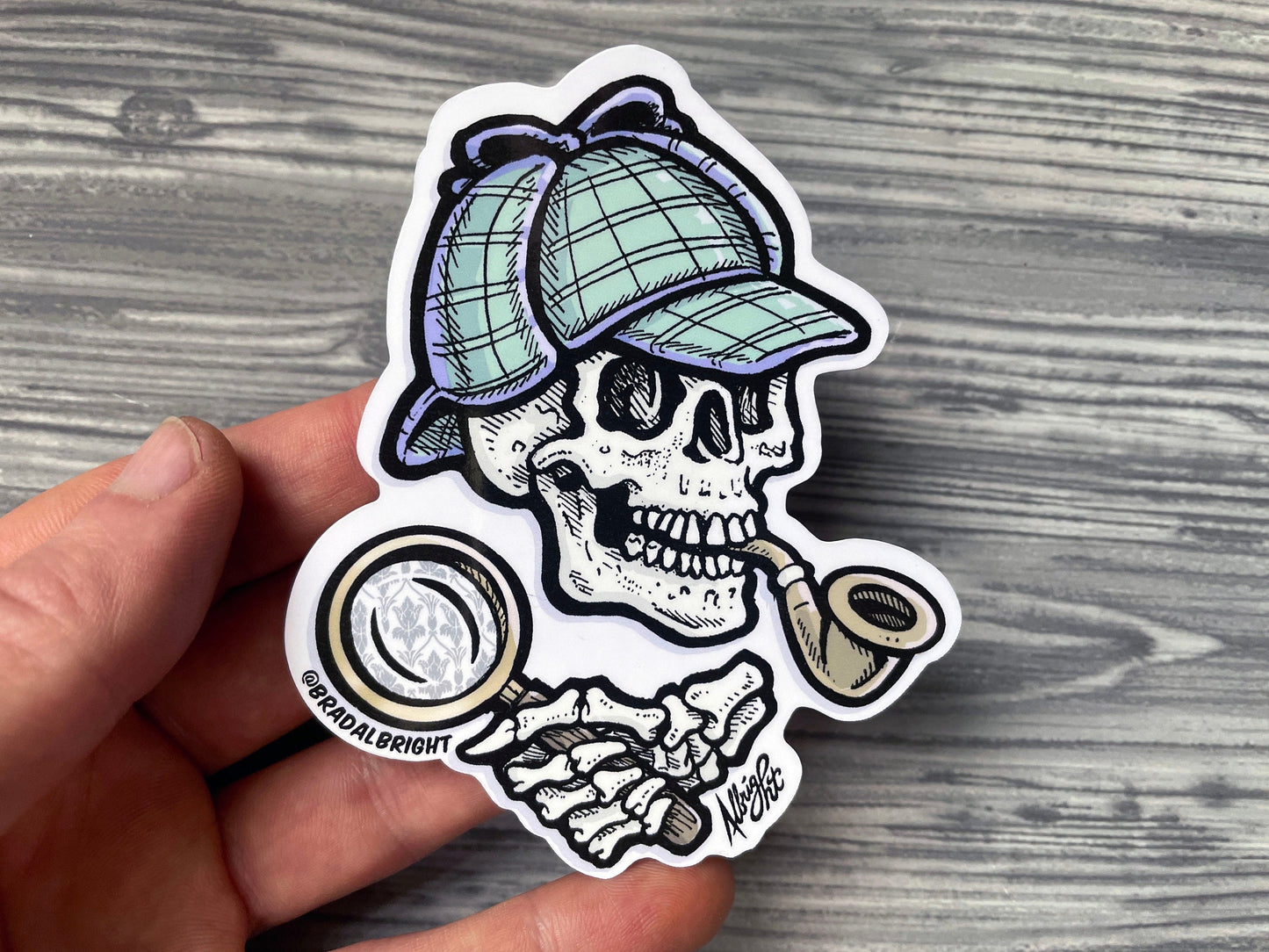 Sherlock Bones - Sticker Decal - Sherlock Holmes - FREE US Shipping