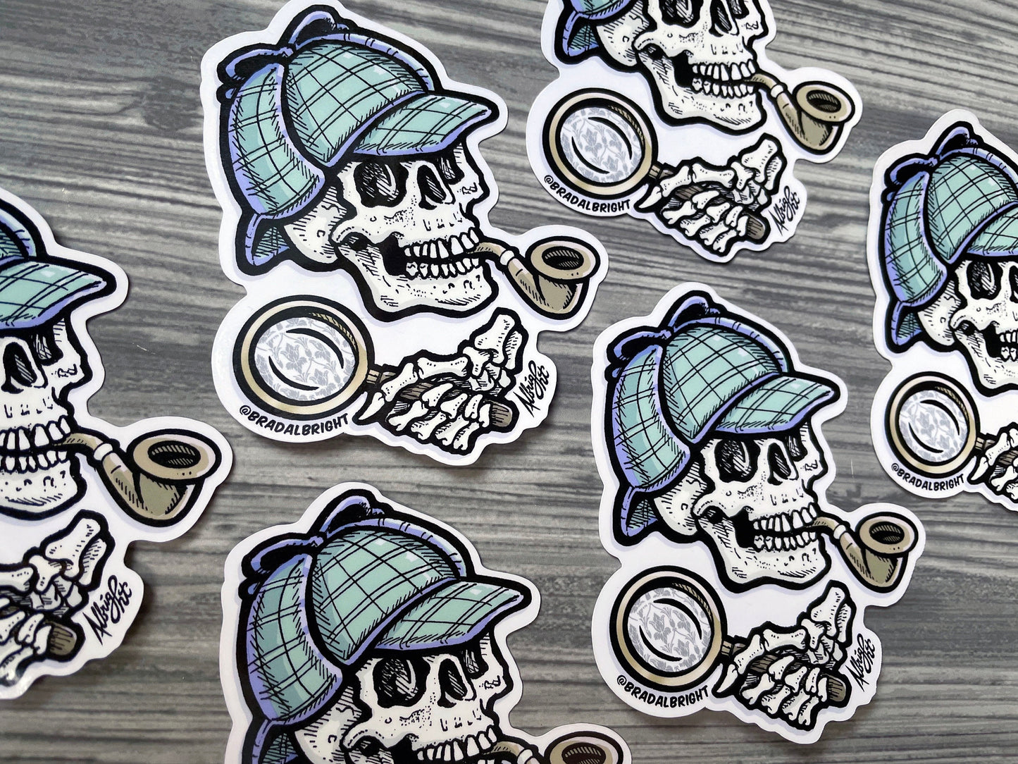 Sherlock Bones - Sticker Decal - Sherlock Holmes - FREE US Shipping