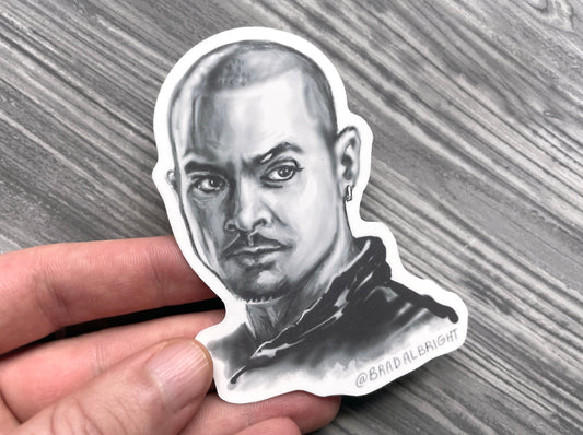 Ignacio "Nacho" Varga Sticker - Better Call Saul Hand Drawn Portrait Illustration - Water Resistant Decal