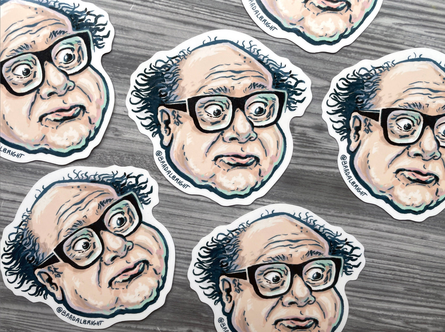 Frank Reynolds Stickers & Magnets - Always Sunny Portrait Illustration