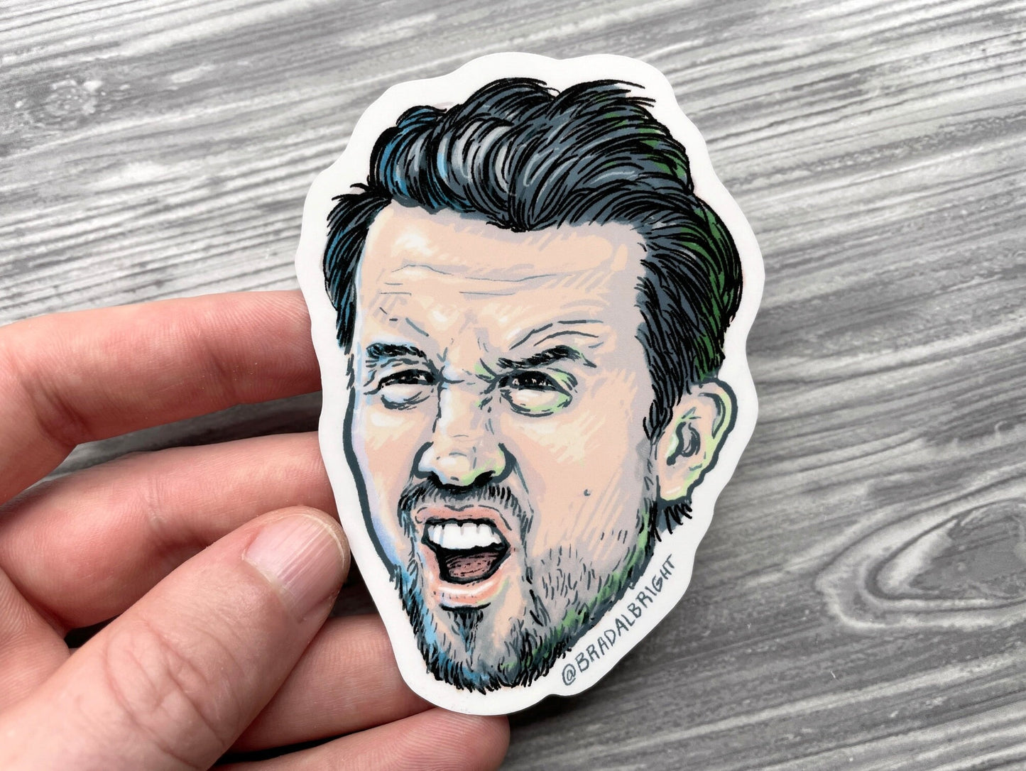 Mac Stickers & Magnets - Always Sunny Portrait Illustration