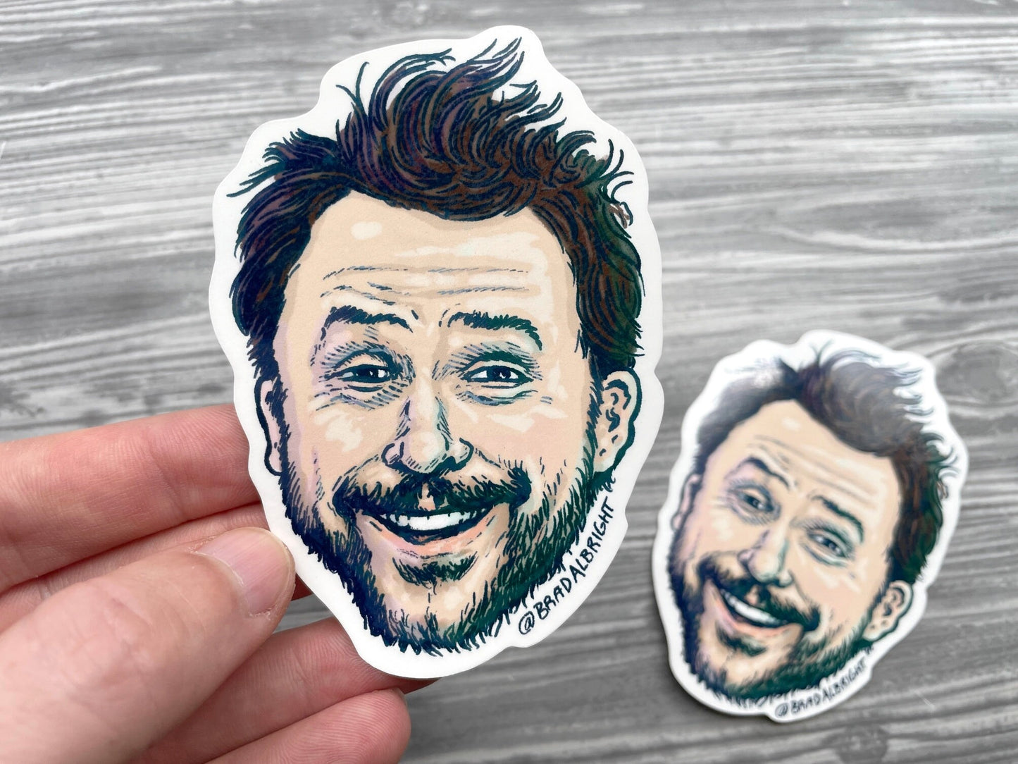 Charlie Kelly Stickers & Magnets - Always Sunny Portrait Illustration