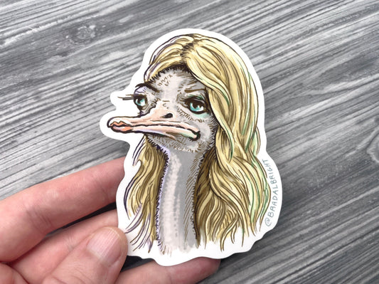 Sweet Dee Is A Bird - Stickers & Magnets - Always Sunny Portrait Illustration