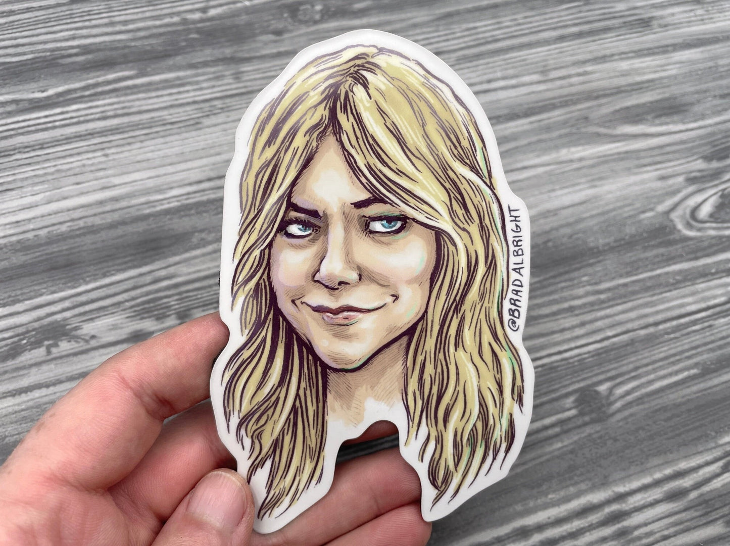 Sweet Dee Reynolds - Stickers & Magnets - Always Sunny Portrait Illustration