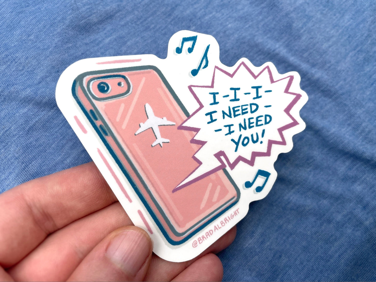 Cassie's Ringtone Flight Attendant Sticker - Weather Resistant Decals & Magnets