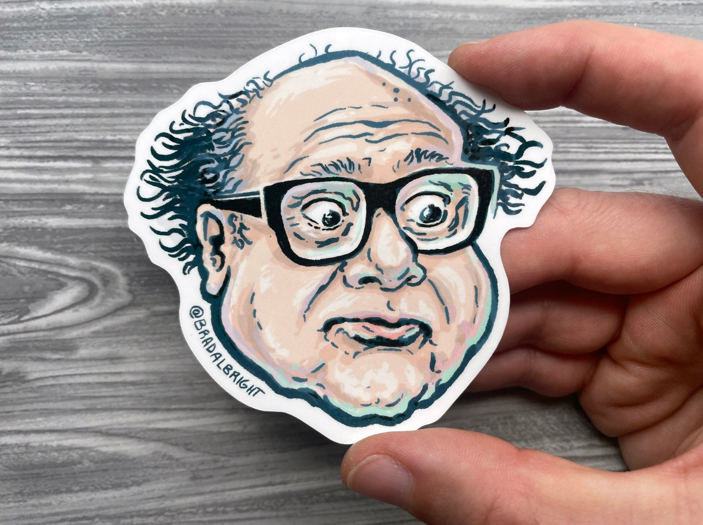 Frank Reynolds Stickers & Magnets - Always Sunny Portrait Illustration