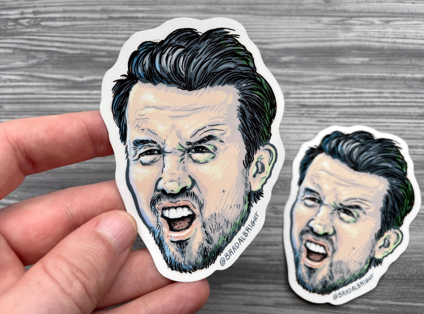 Mac Stickers & Magnets - Always Sunny Portrait Illustration