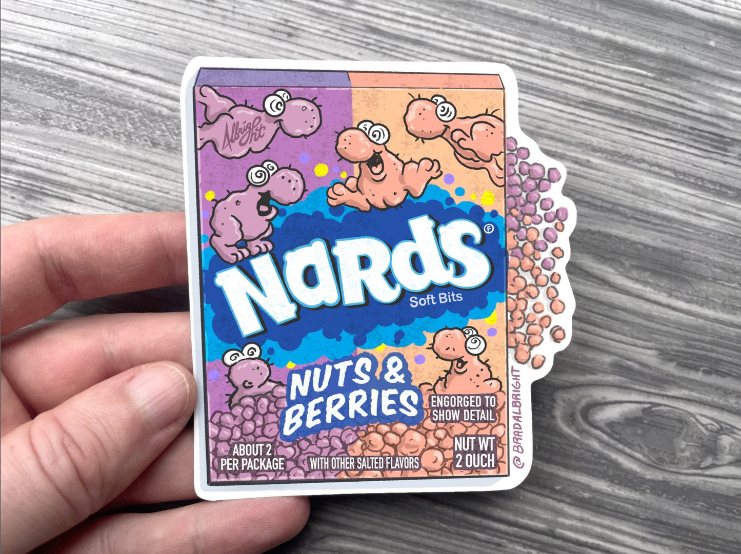 Nards Candy Sticker - Parody Product Packages - Waterproof Decals and Flexible Magnets