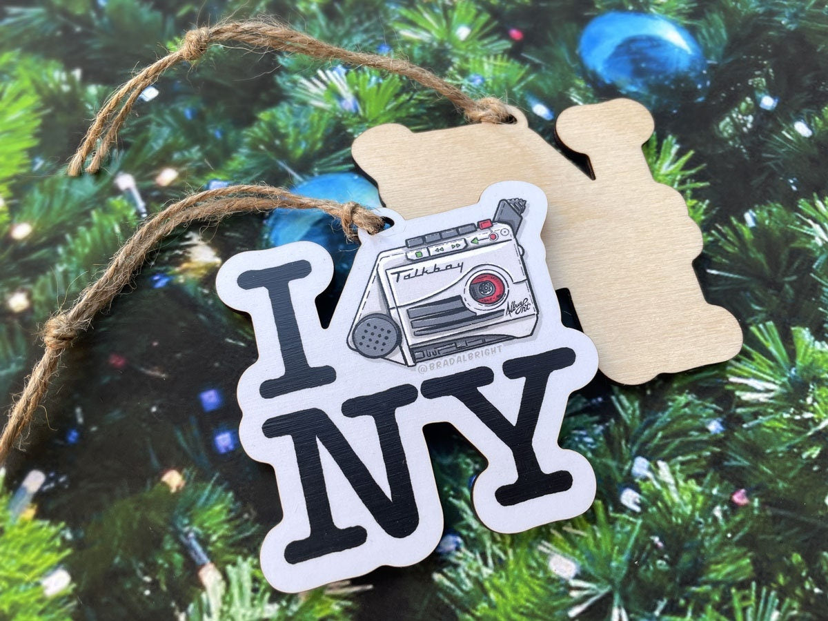 Talkboy Christmas Ornament - I Heart Lost in New York - Home Alone 2 Tribute