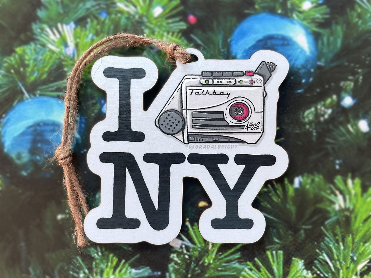 Talkboy Christmas Ornament - I Heart Lost in New York - Home Alone 2 Tribute