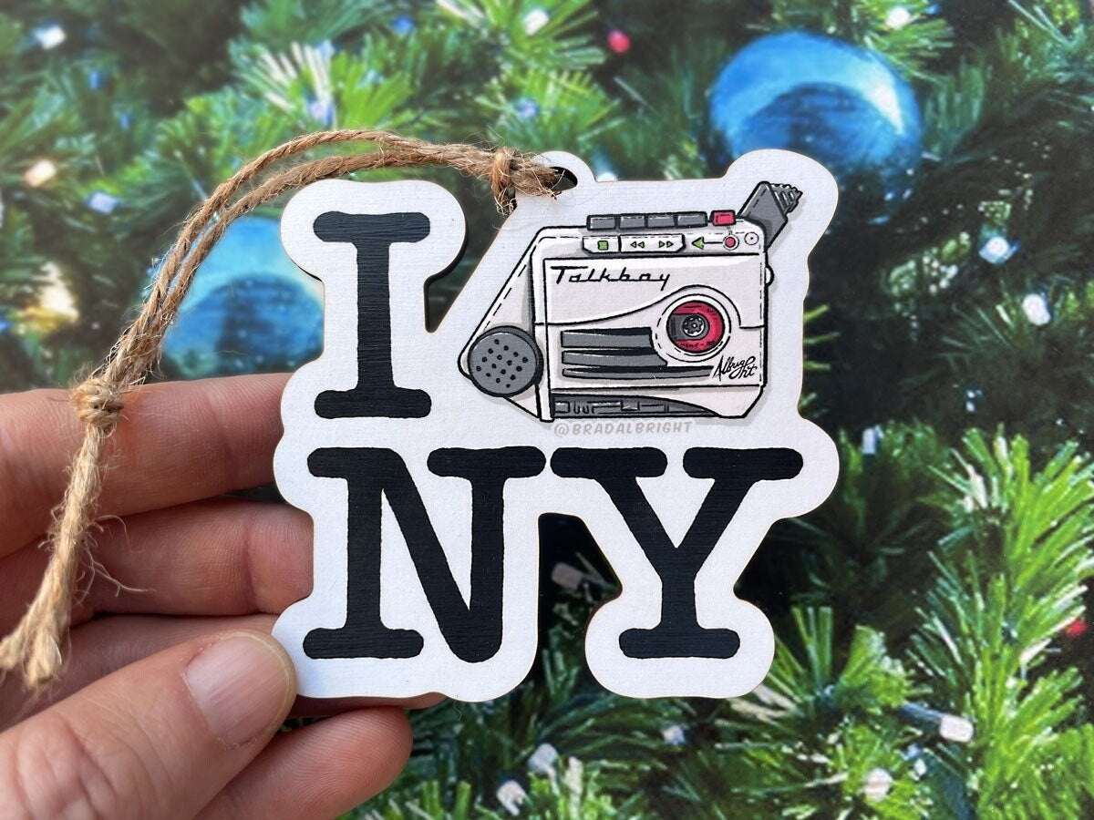 Talkboy Christmas Ornament - I Heart Lost in New York - Home Alone 2 Tribute