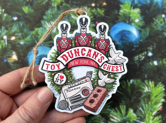 Duncan's Toy Chest Christmas Ornament - Home Alone 2 Tribute - Lost in New York Toy Store