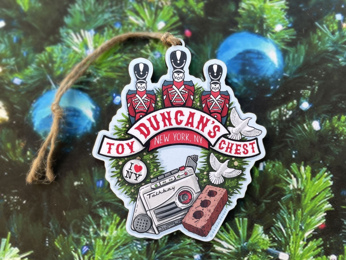 Duncan's Toy Chest Christmas Ornament - Home Alone 2 Tribute - Lost in New York Toy Store