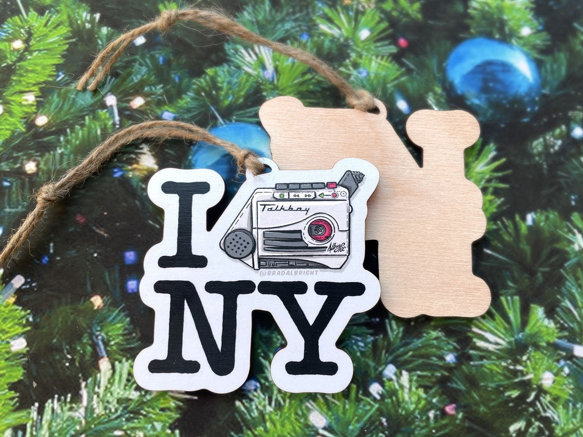 Talkboy Christmas Ornament - I Heart Lost in New York - Home Alone 2 Tribute