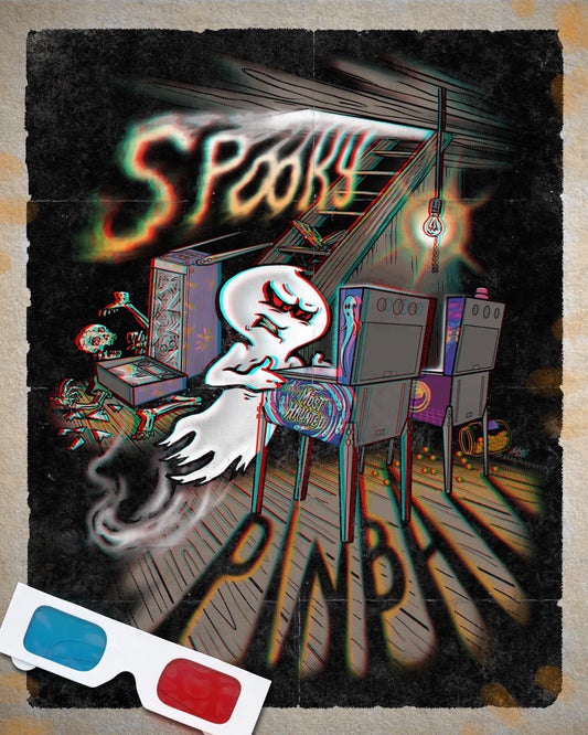 Spooky Pinball Poster - 3D Artist Proof