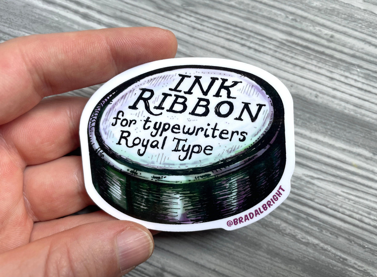 Ink Ribbon - For Typewriters, Royal Type - Res Evil Stickers & Magnets