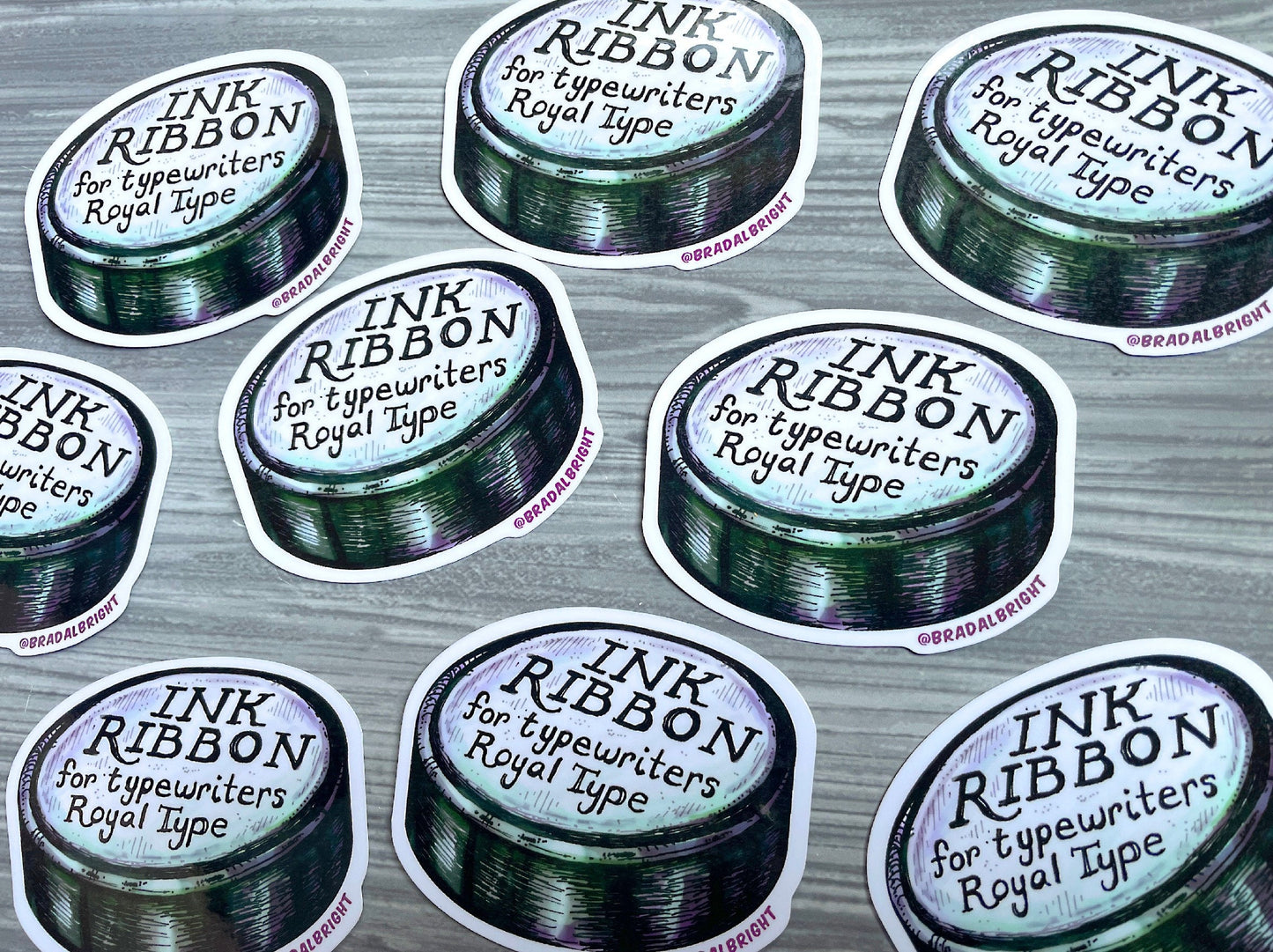 Ink Ribbon - For Typewriters, Royal Type - Res Evil Stickers & Magnets