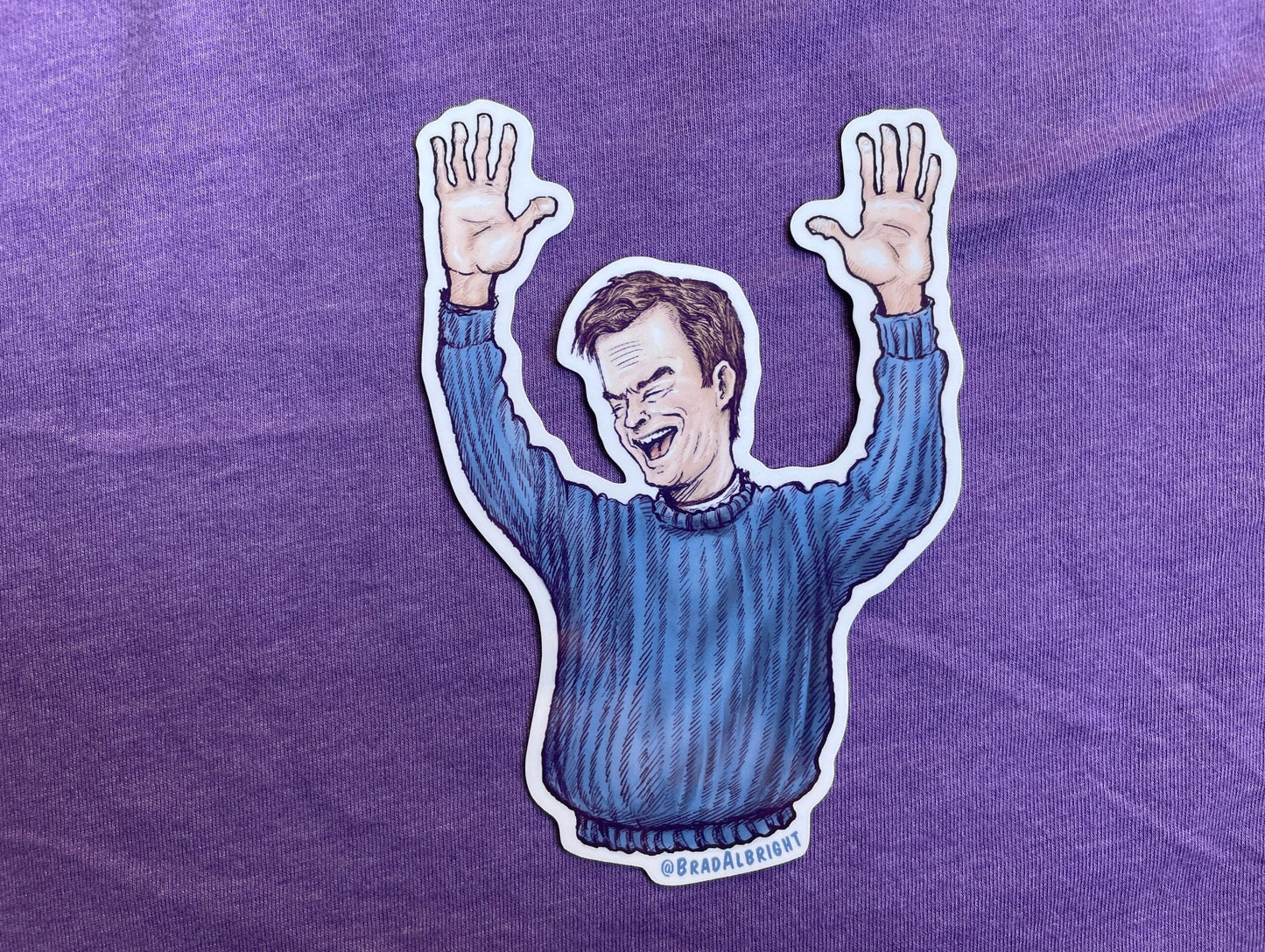 Bill Hader 'Alan' Dancing Meme  - Sticker & Magnet Sets